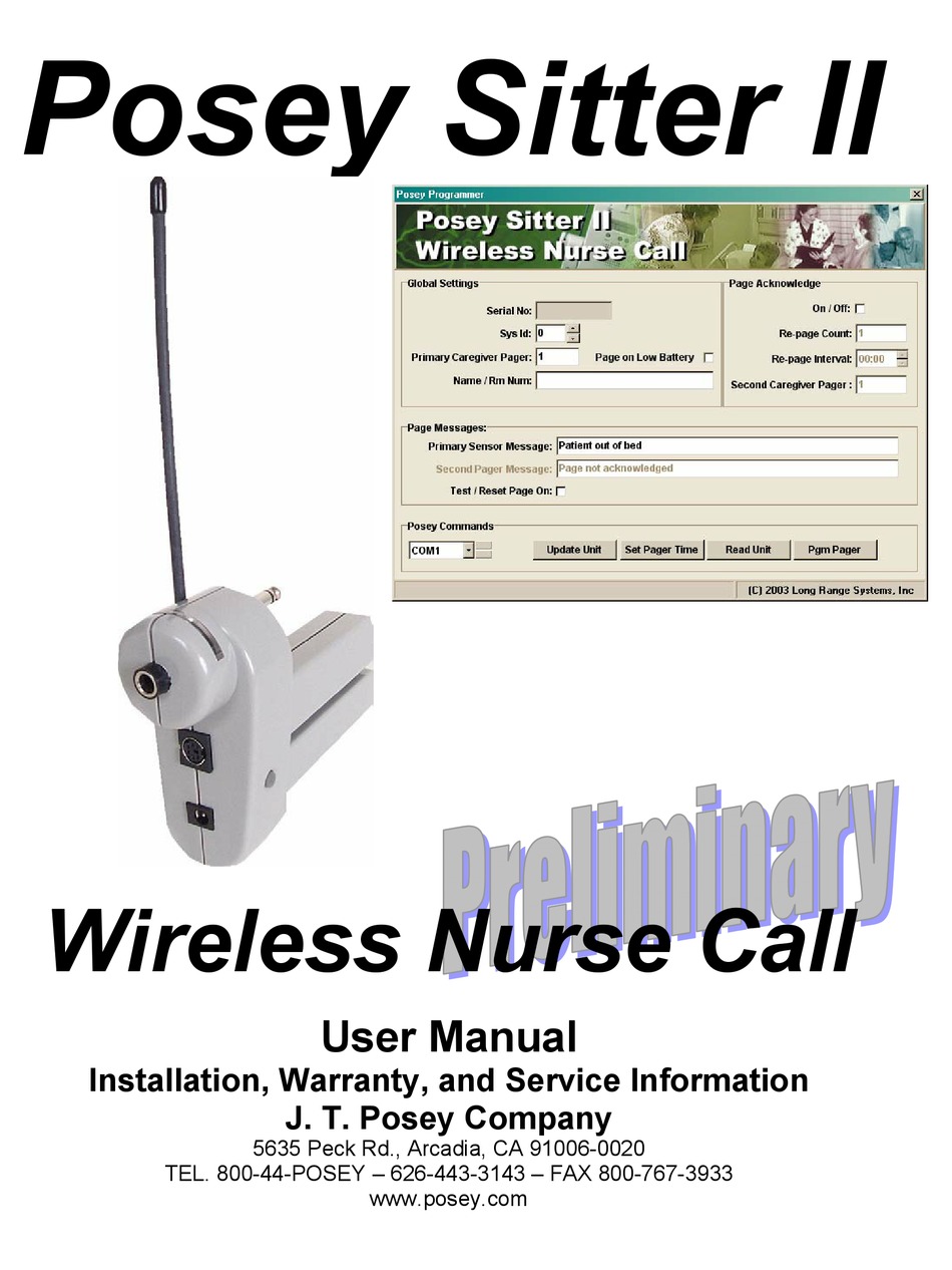 POSEY SITTER II TRANSMITTER USER MANUAL ManualsLib
