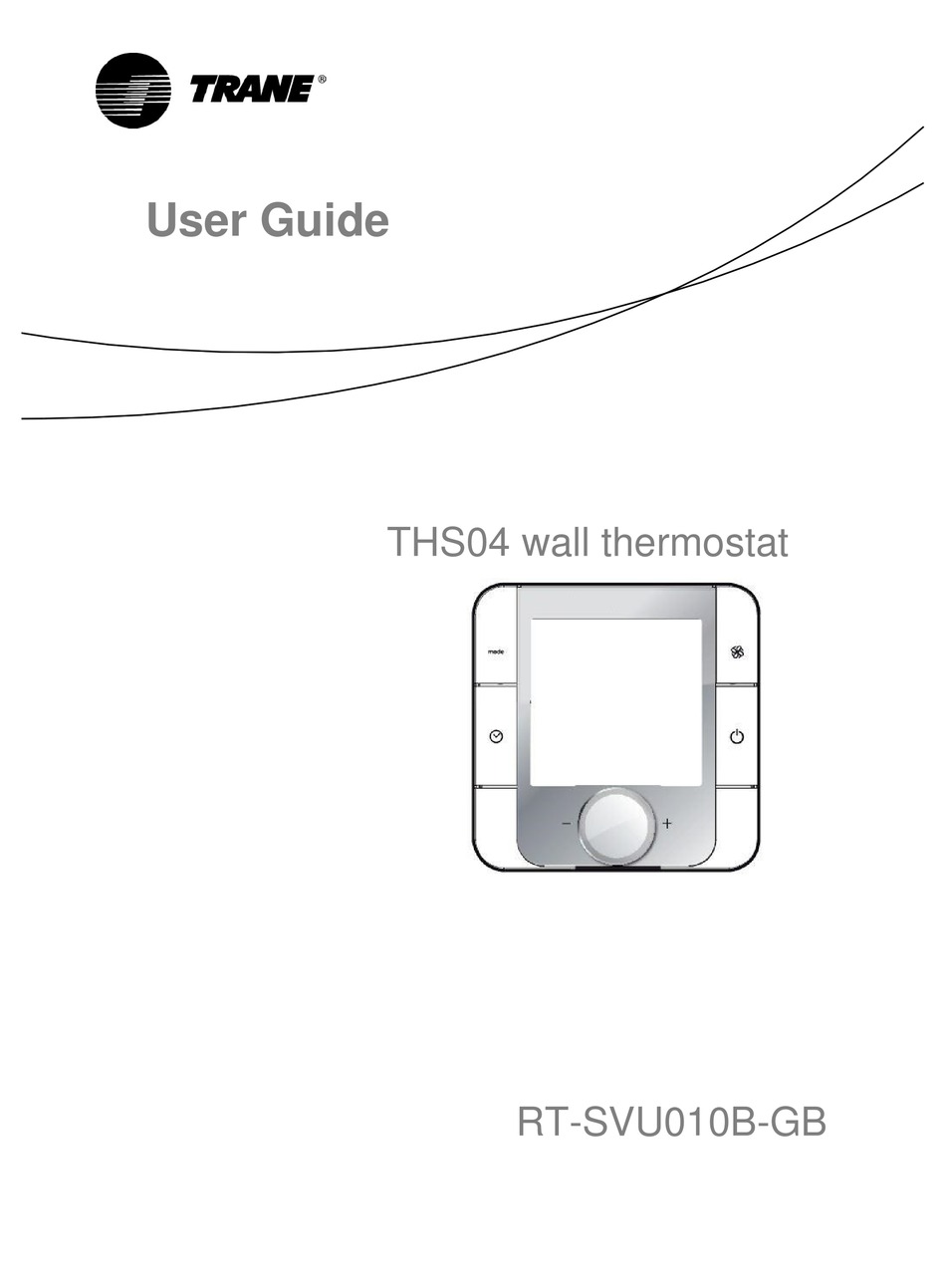 TRANE THS04 THERMOSTAT USER MANUAL ManualsLib