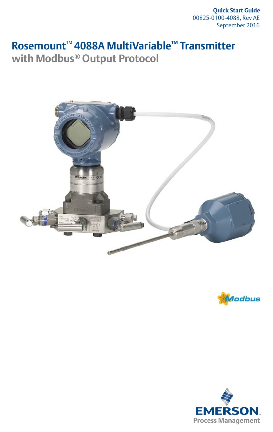 ROSEMOUNT 4088A MULTIVARIABLE QUICK START MANUAL Pdf Download | ManualsLib