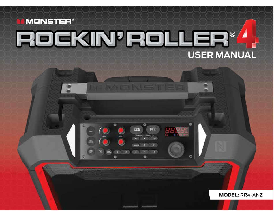 MONSTER ROCKIN' ROLLER 4 SPEAKER USER MANUAL ManualsLib MONSTER ROCKIN' ROLLER 4 SPEAKER USER MANUAL ManualsLib