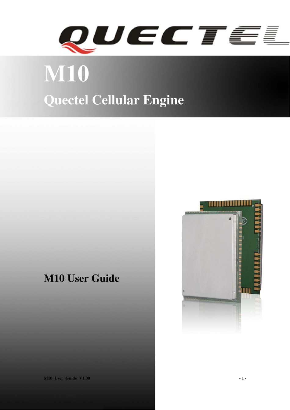 Quectel-m10-te-a quad-band GSM/GPRS class 12 data módulos with speech capabil