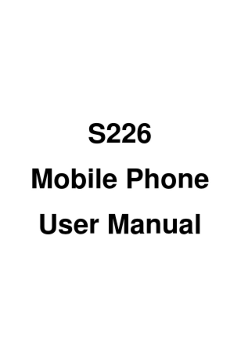 S226 watch online manual