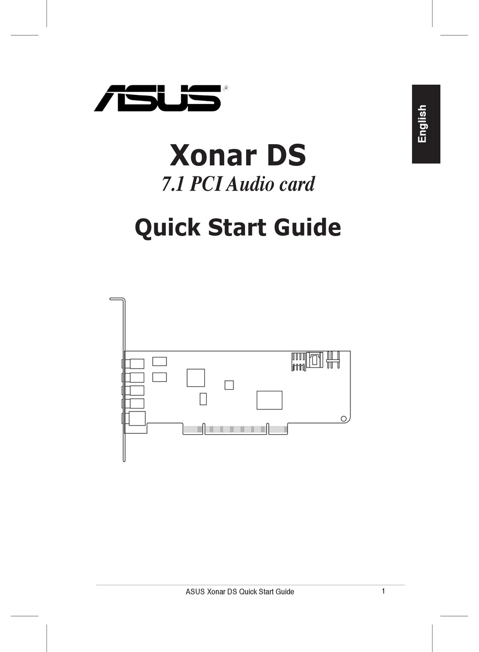 Asus xonar ds sound card установка