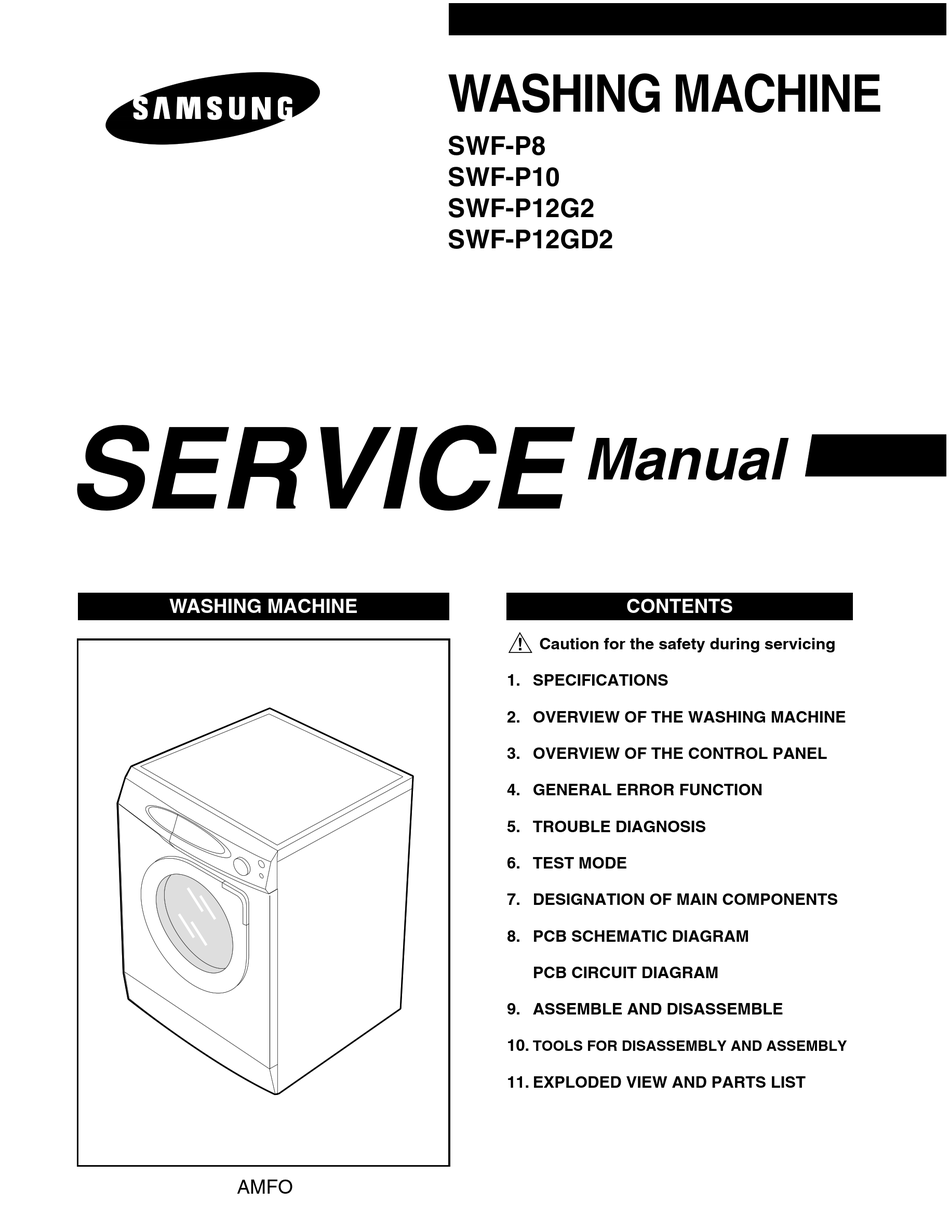 Samsung Swf P8 Service Manual Pdf Download Manualslib