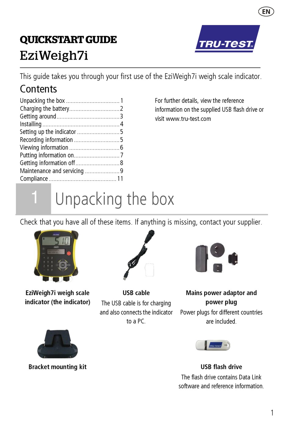 Tru-Test EziWeigh7i Weigh Scale Indicator