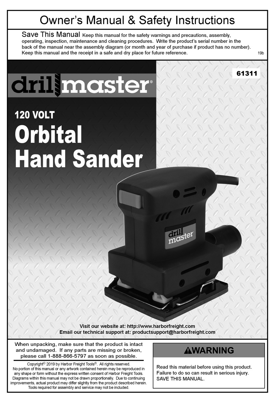 Drill master sander online parts