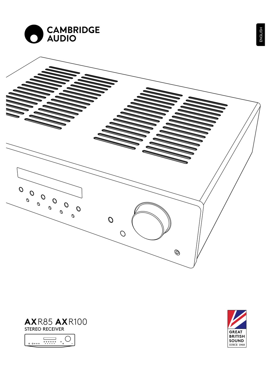 Cambridge Audio Axr85 Stereo Receiver User Manual Manualslib