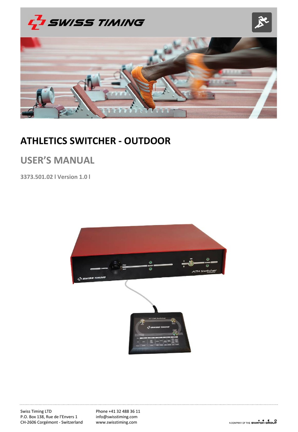 SWISS TIMING ATHLETICS SWITCHER SWITCH USER MANUAL ManualsLib