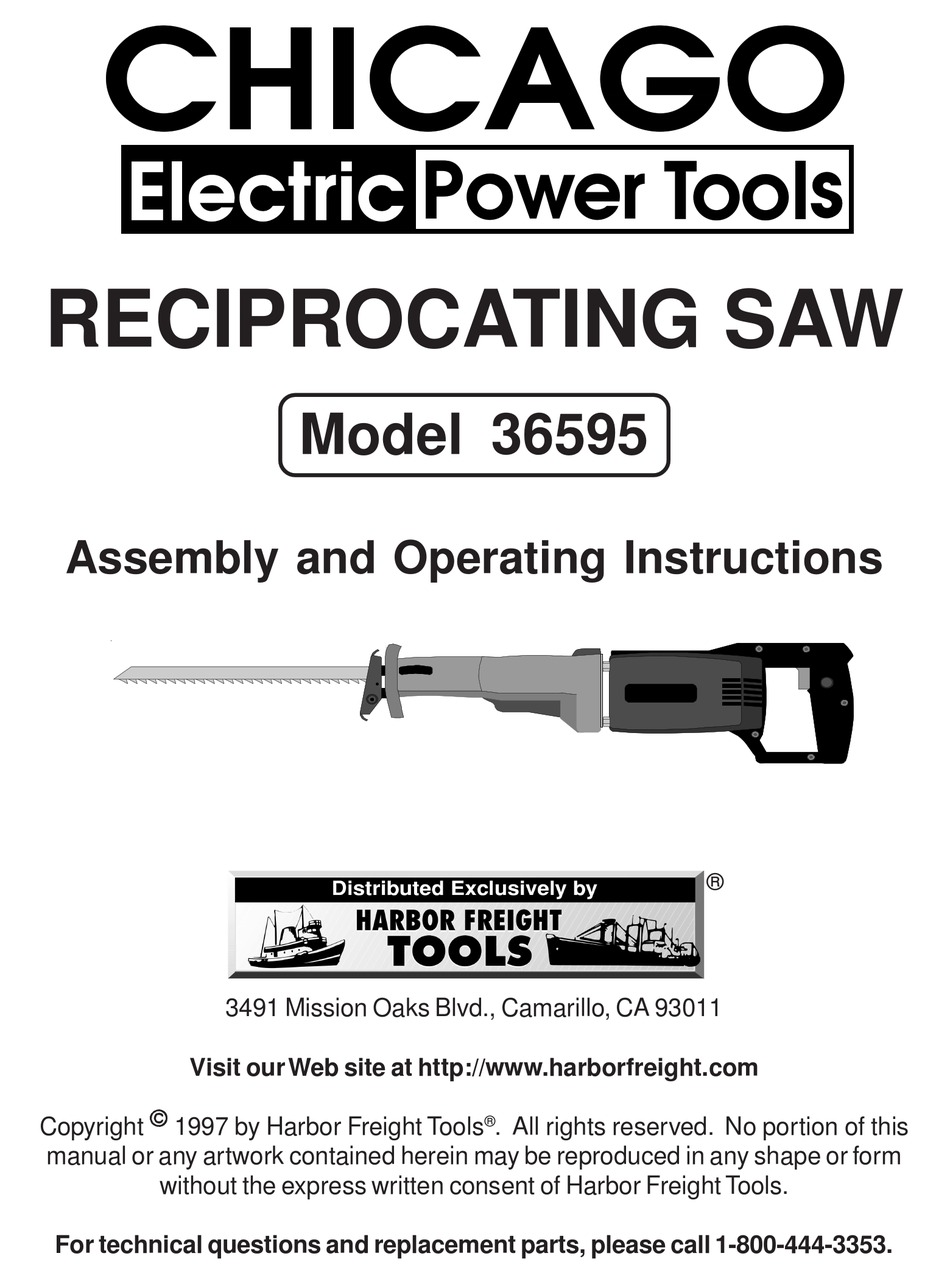 Chicago Electric Power Tools Reciprocating Saw Parts Reviewmotors.co