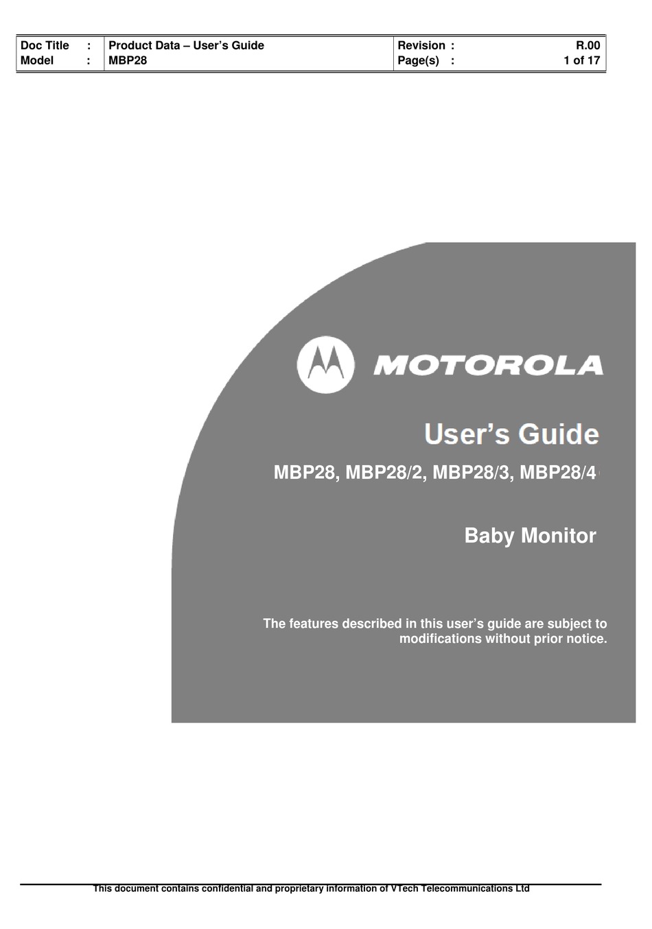 Mbp28 motorola clearance baby monitor