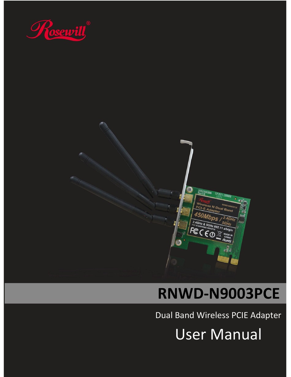 ROSEWILL RNWD-N9003PCE USER MANUAL Pdf Download | ManualsLib