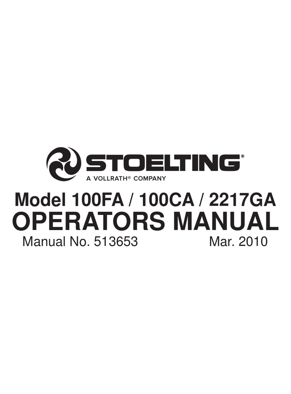 Stoelting 2205129 Carburetor Assembly O212
