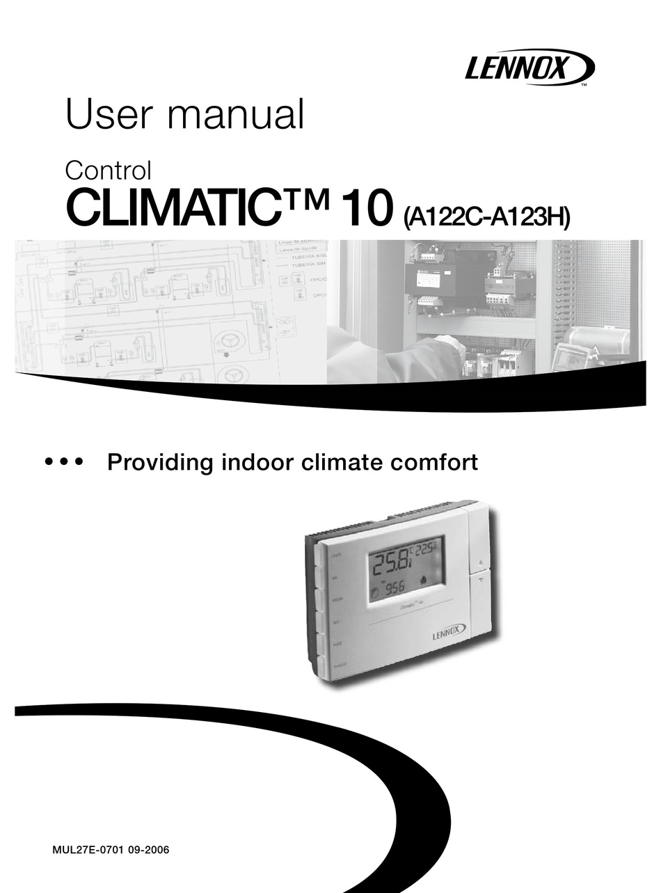 LENNOX CLIMATIC 10 A122C-A123H USER MANUAL Pdf Download | ManualsLib