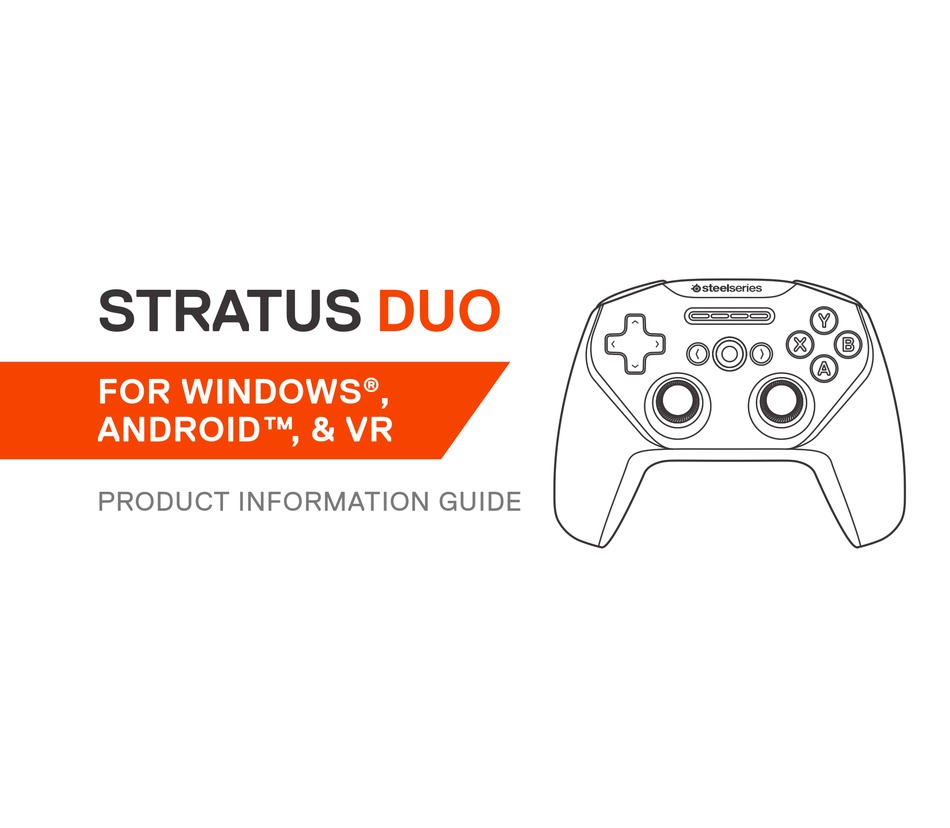 Steelseries Stratus Duo Product Information Manual Pdf Download Manualslib