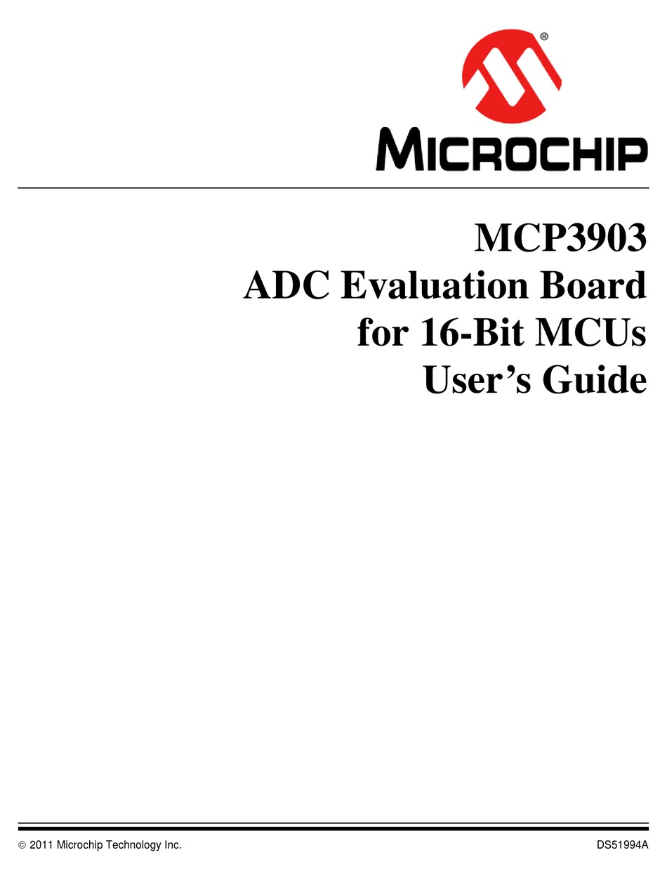 MICROCHIP TECHNOLOGY MCP3903 USER MANUAL Pdf Download | ManualsLib