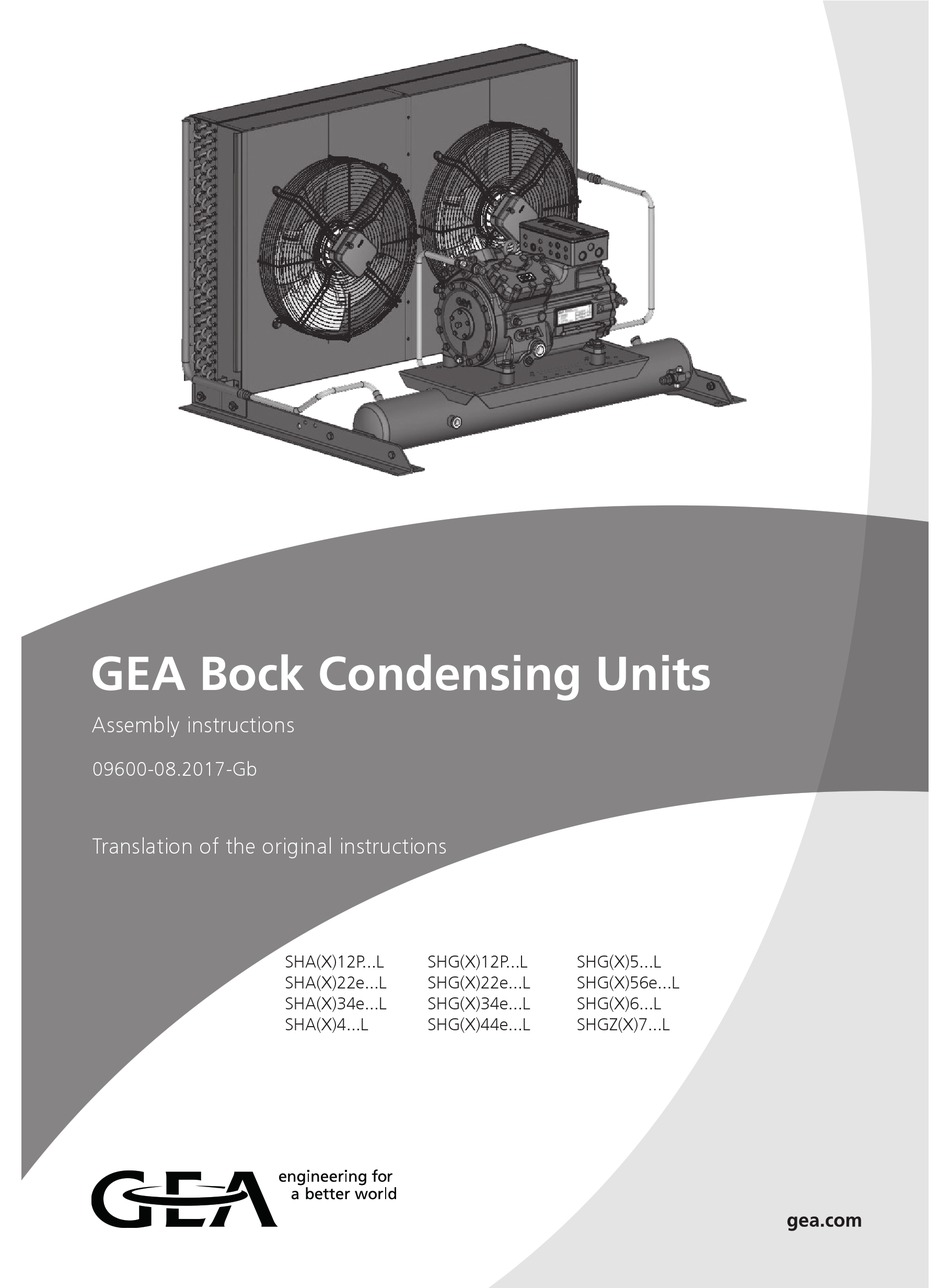 GEA SHA SERIES HEAT PUMP ASSEMBLY INSTRUCTIONS MANUAL ManualsLib