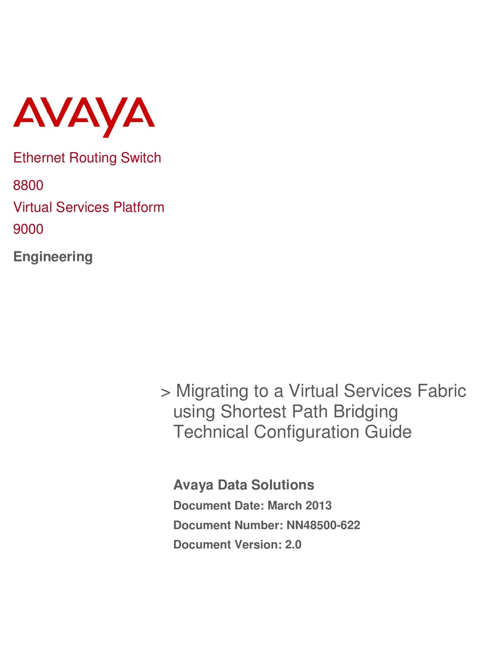 AVAYA ERS 8800 NETWORK ROUTER TECHNICAL CONFIGURATION MANUAL | ManualsLib