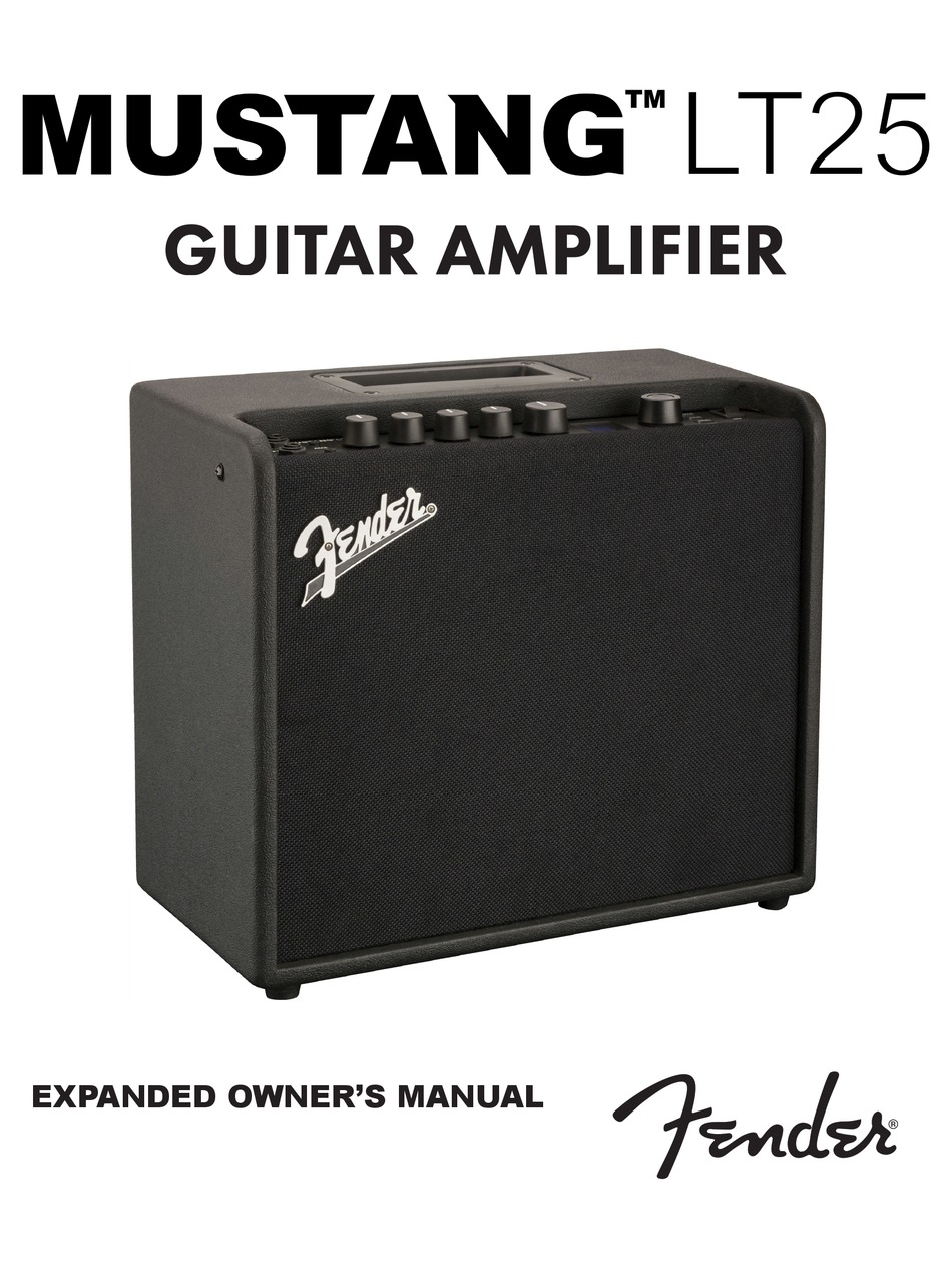 FENDER MUSTANG LT25 OWNER