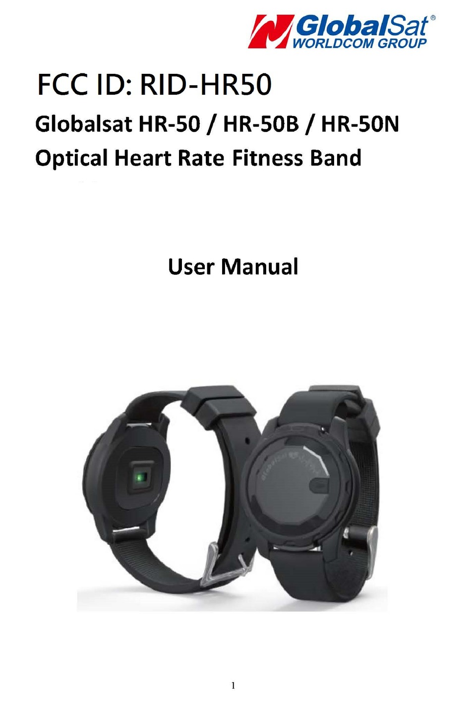 GLOBALSAT HR50 B FITNESS TRACKER USER MANUAL ManualsLib