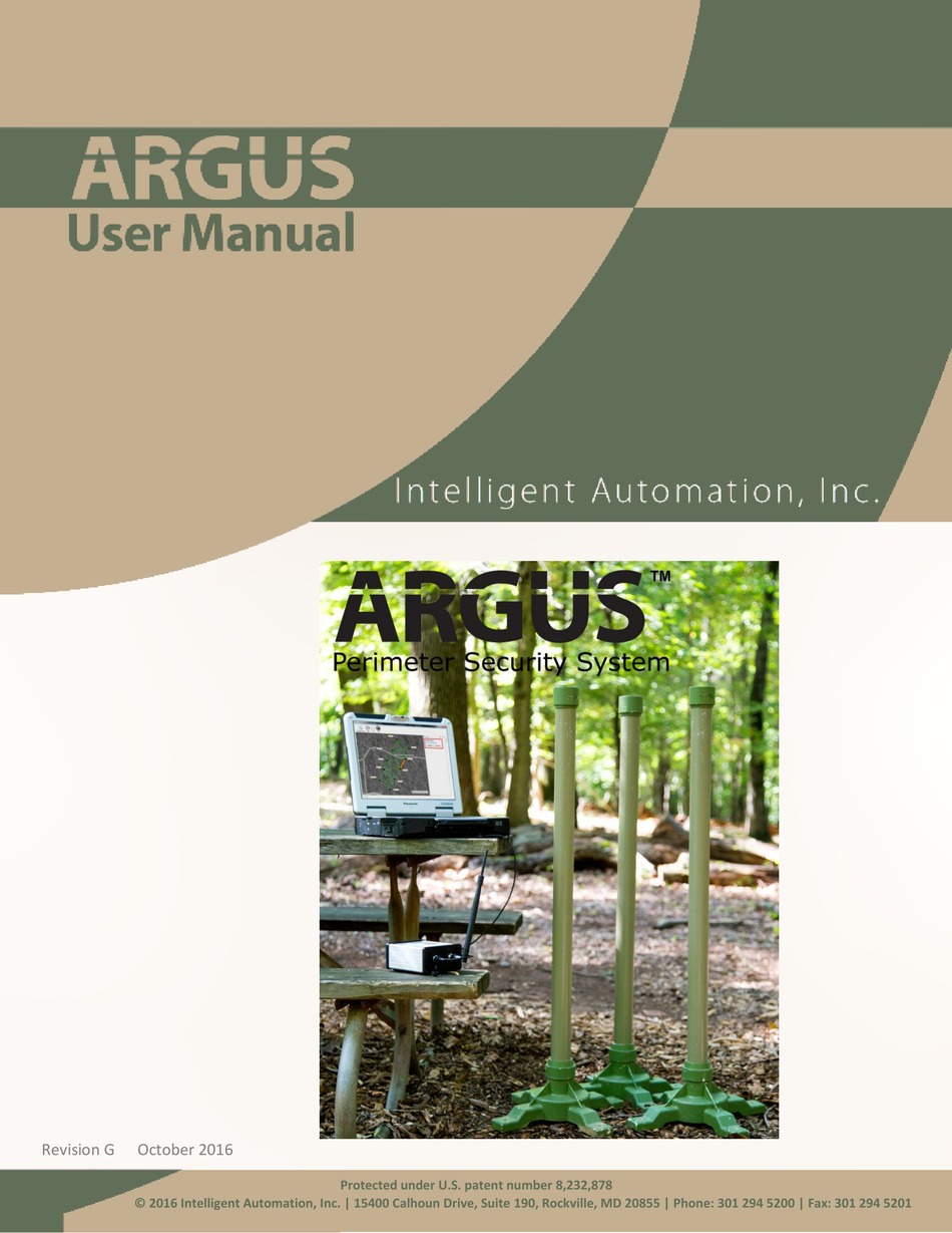 INTELLIGENT AUTOMATION ARGUS SECURITY SYSTEM USER MANUAL ManualsLib