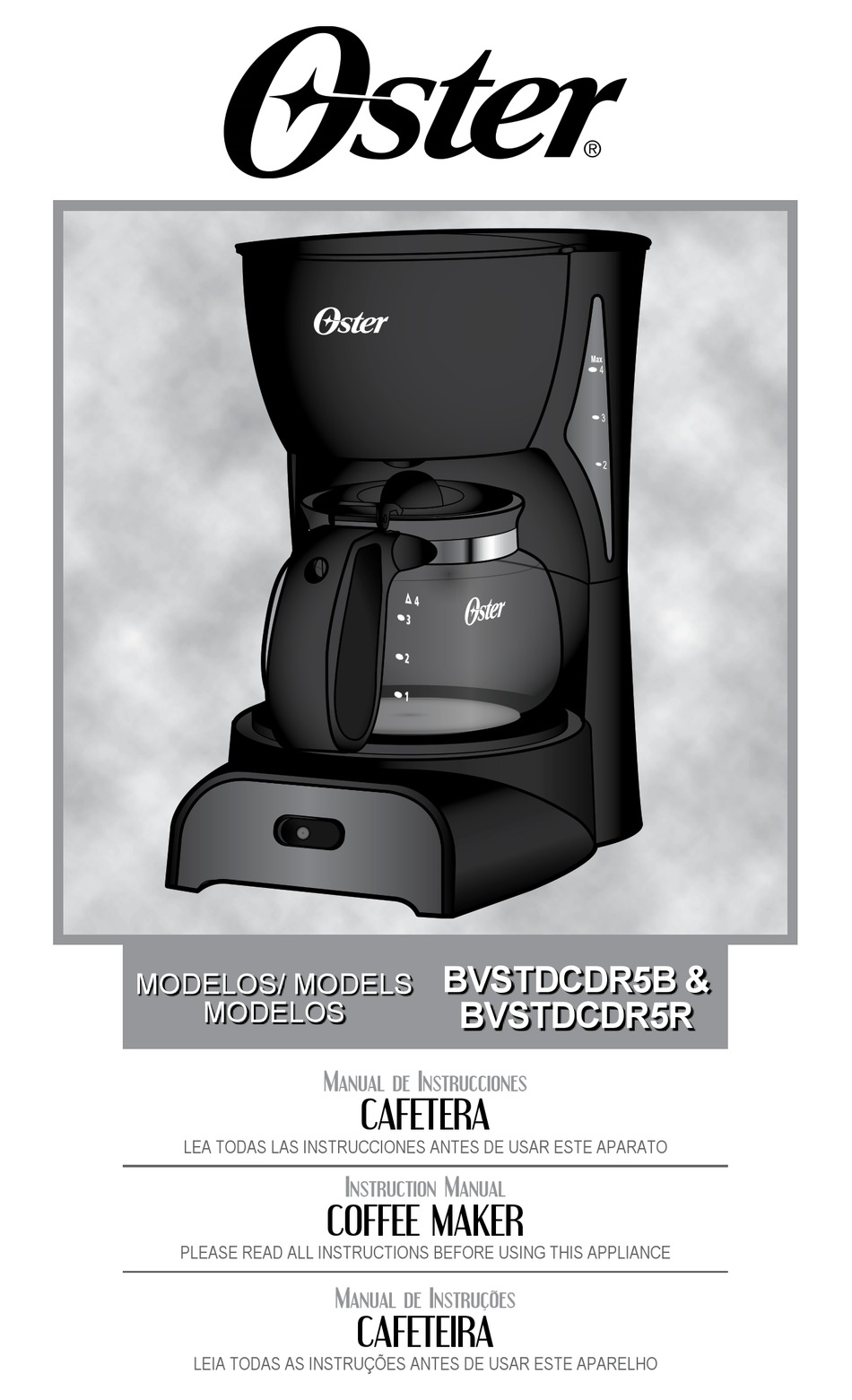 OSTER BVSTDCDR5B INSTRUCTION MANUAL Pdf Download ManualsLib