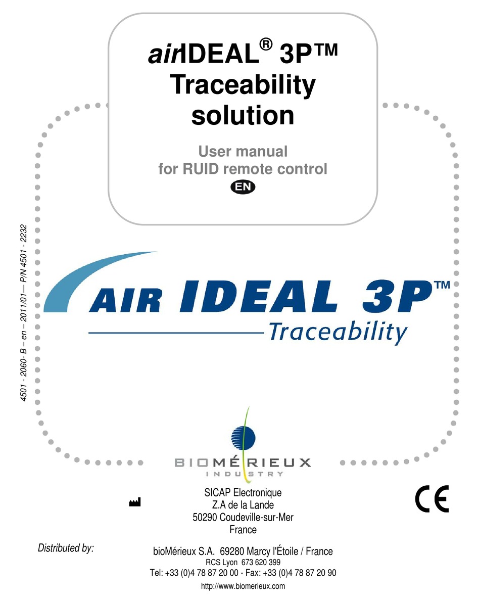 Biomerieux Air Ideal 3p User Manual Pdf Download Manualslib