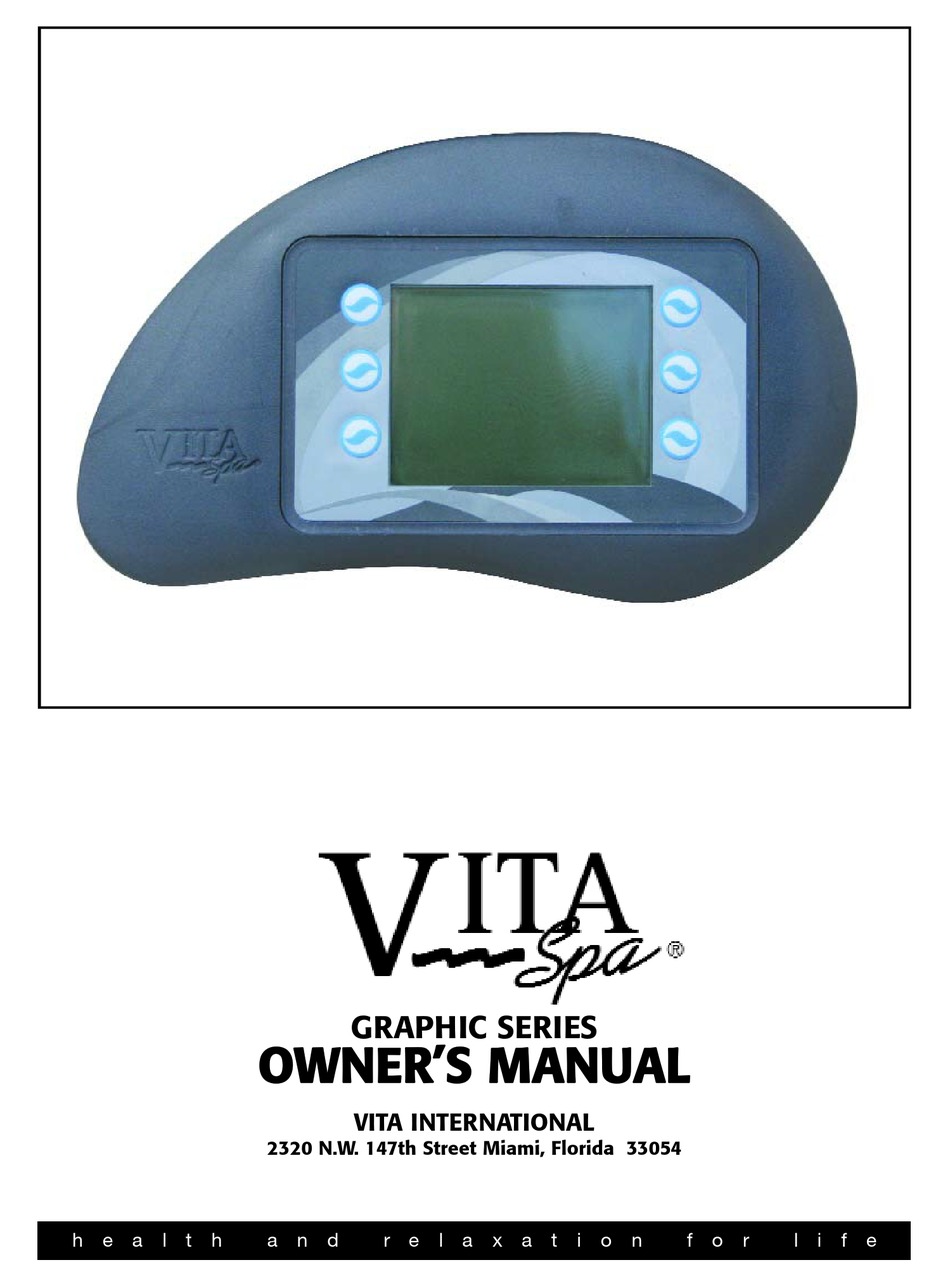 VITA SPA GRAPHIC SERIES HOT TUB OWNER'S MANUAL ManualsLib