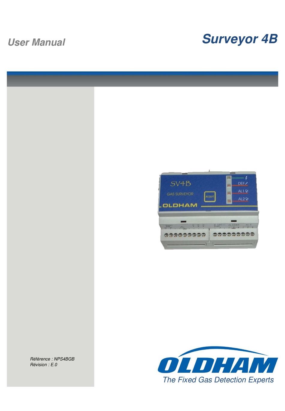 OLDHAM SURVEYOR 4B CONTROLLER USER MANUAL ManualsLib