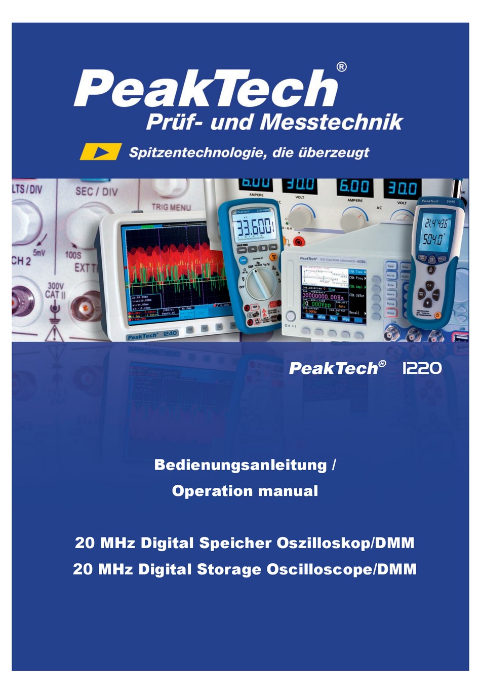 PEAKTECH 1220 OPERATION MANUAL Pdf Download | ManualsLib