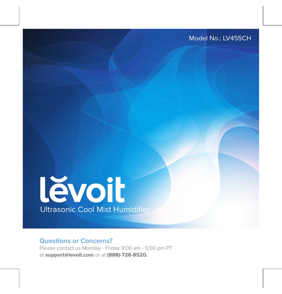 LEVOIT LV455CH HUMIDIFIER MANUAL ManualsLib
