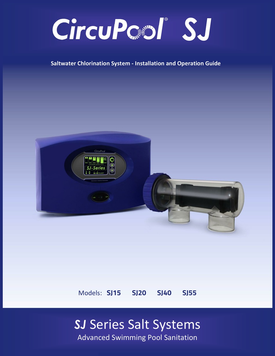 CIRCUPOOL SJ SERIES INSTALLATION AND OPERATION MANUAL Pdf Download