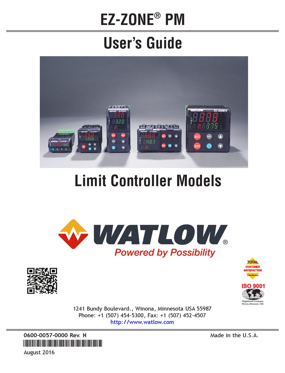 WATLOW EZ-ZONE PM USER MANUAL Pdf Download | ManualsLib