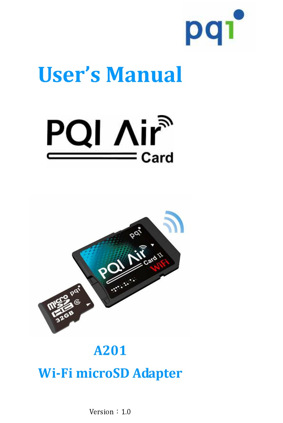 Pqi Air Card 01 User Manual Pdf Download Manualslib