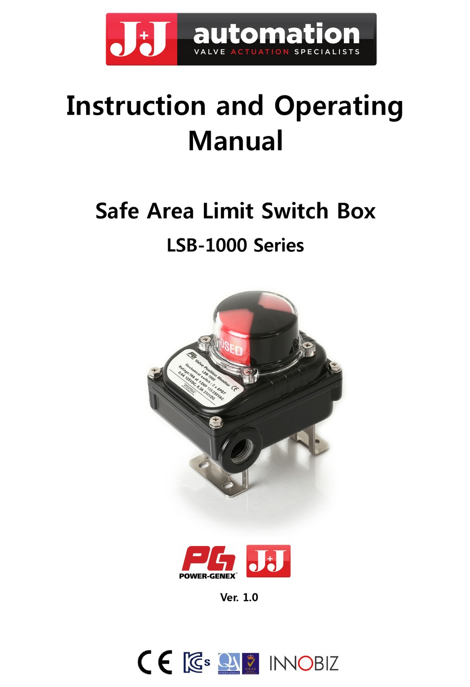 POWERGENEX LSB1000 SERIES SWITCH INSTRUCTIONS AND OPERATING MANUAL