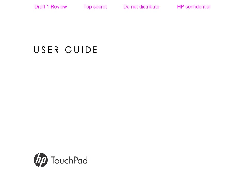 Hp Touchpad User Manual Pdf Download Manualslib