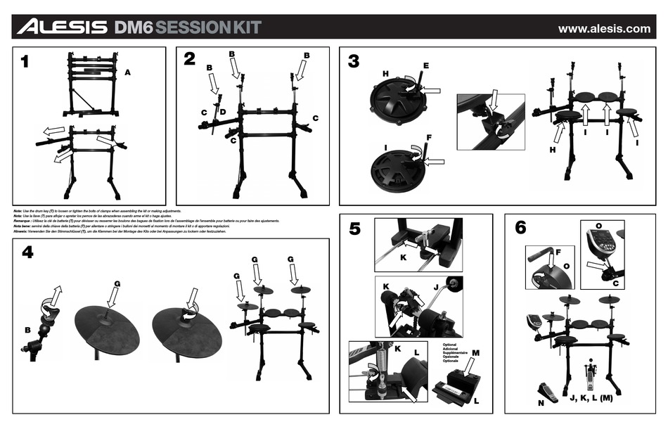 ALESIS DM6 SESSION KIT DRUMS MANUAL ManualsLib