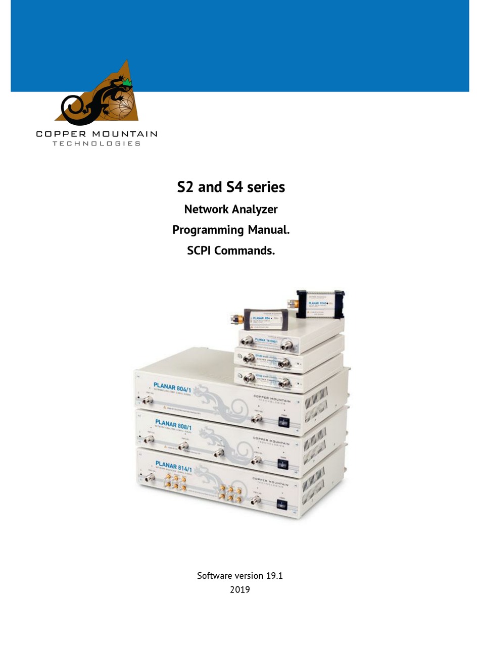 COPPER MOUNTAIN TECHNOLOGIES S2 SERIES PROGRAMMING MANUAL Pdf Download