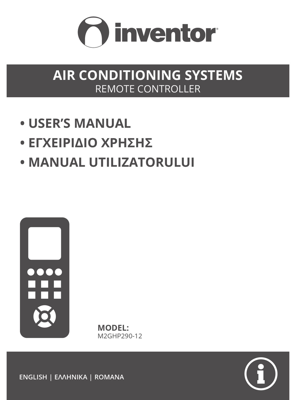 INVENTOR M2GHP29012 REMOTE CONTROL USER MANUAL ManualsLib