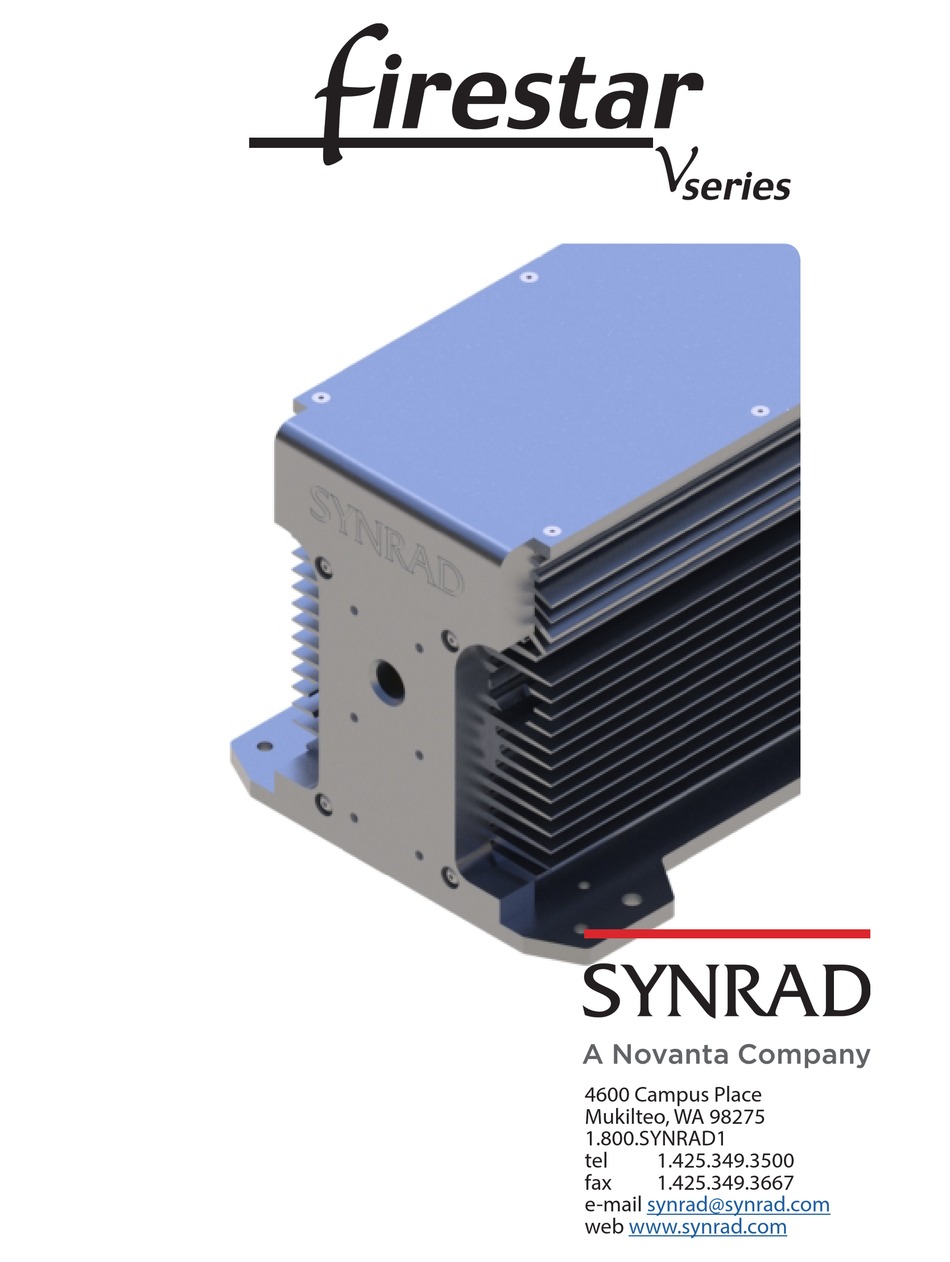 SYNRAD FIRESTAR V SERIES OPERATOR