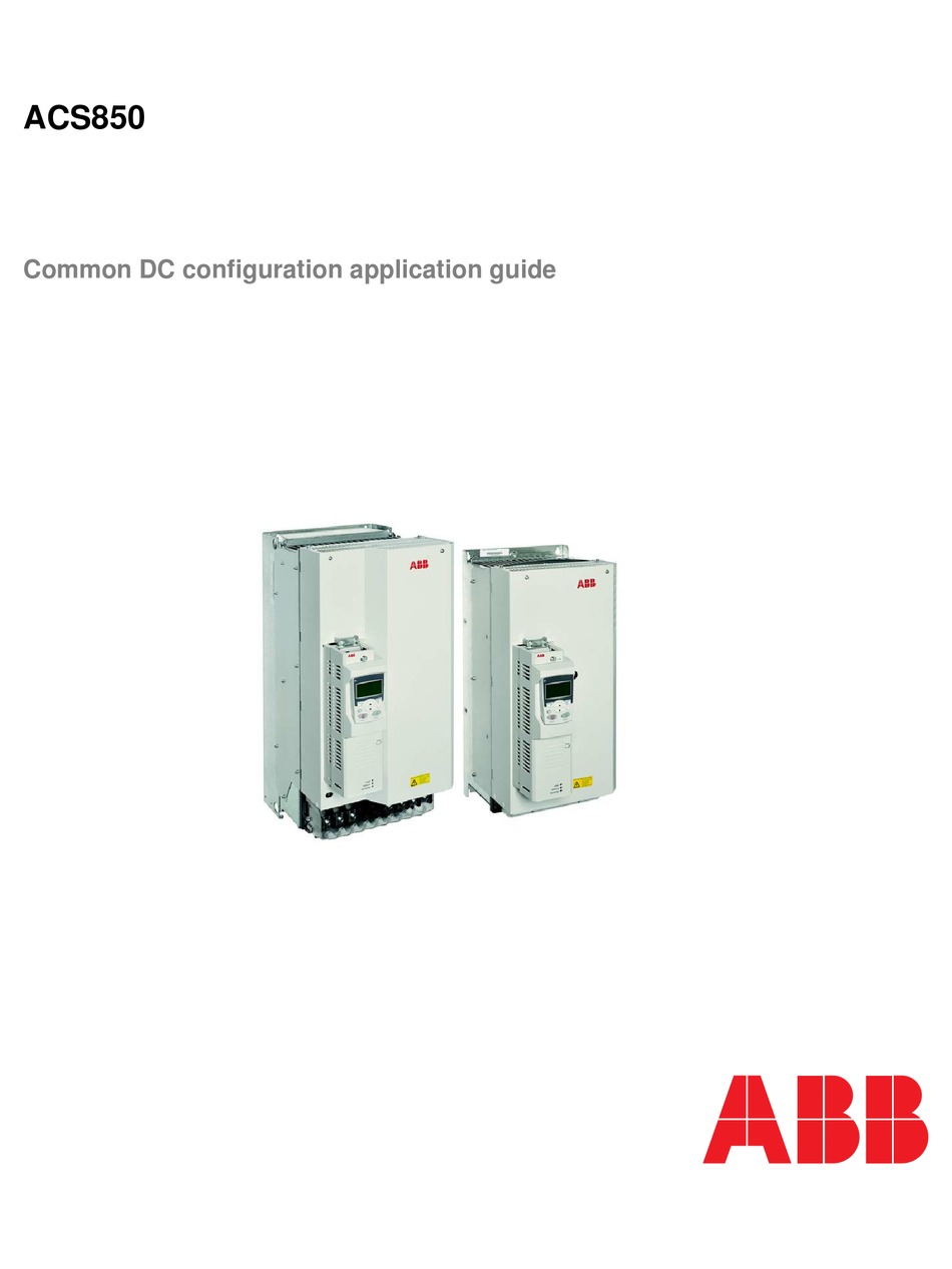 ABB ACS850 CONTROLLER APPLICATION MANUAL | ManualsLib