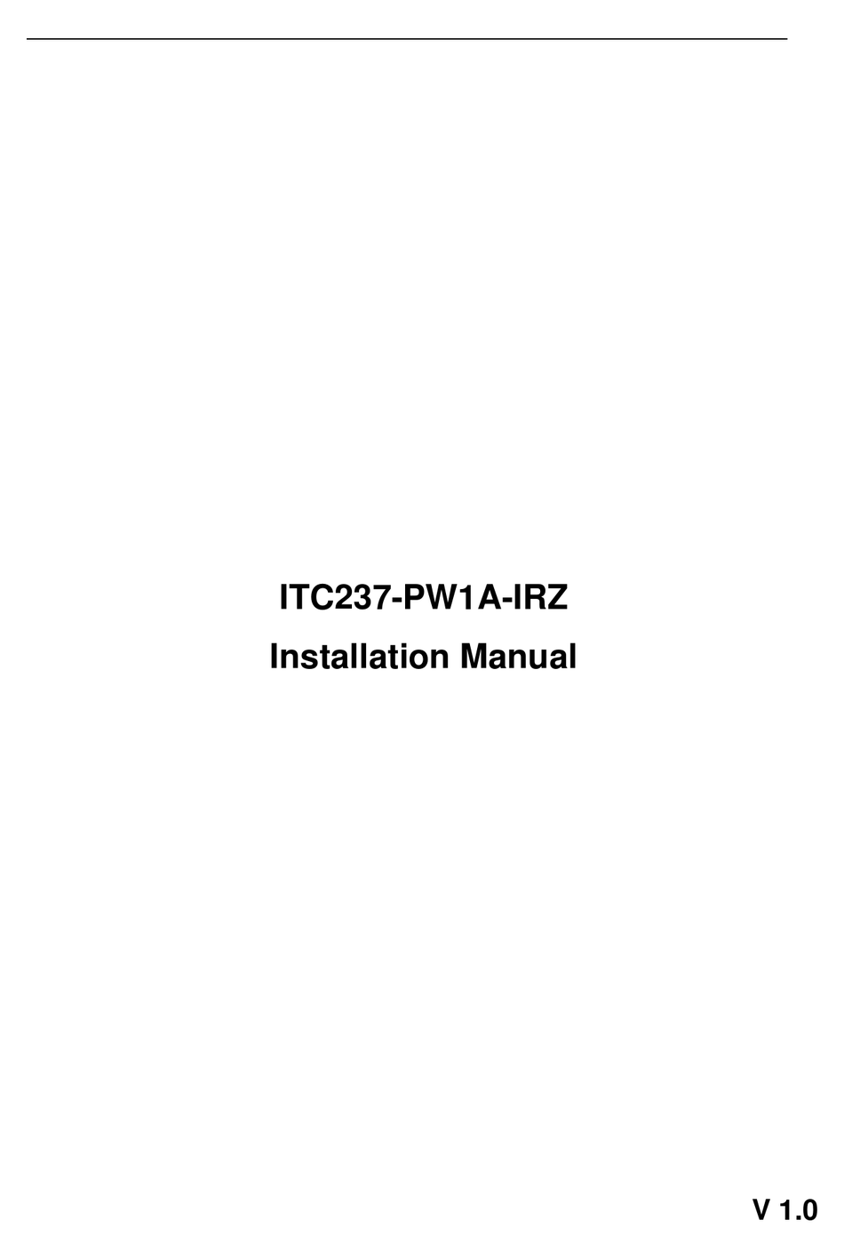 DAHUA ITC237PW1AIRZ SECURITY CAMERA INSTALLATION MANUAL ManualsLib