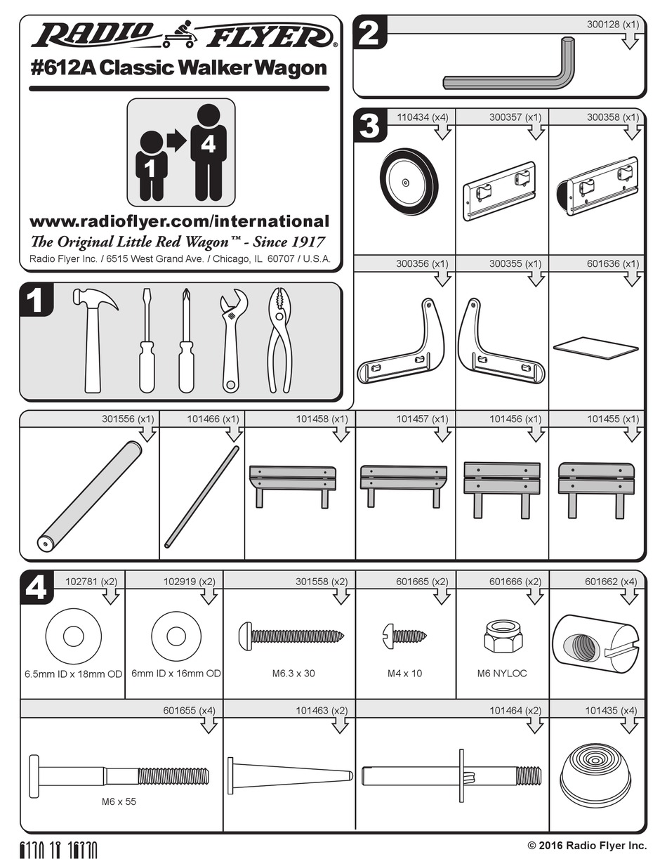 Radio Flyer 612a Instructions Manual Pdf Download Manualslib