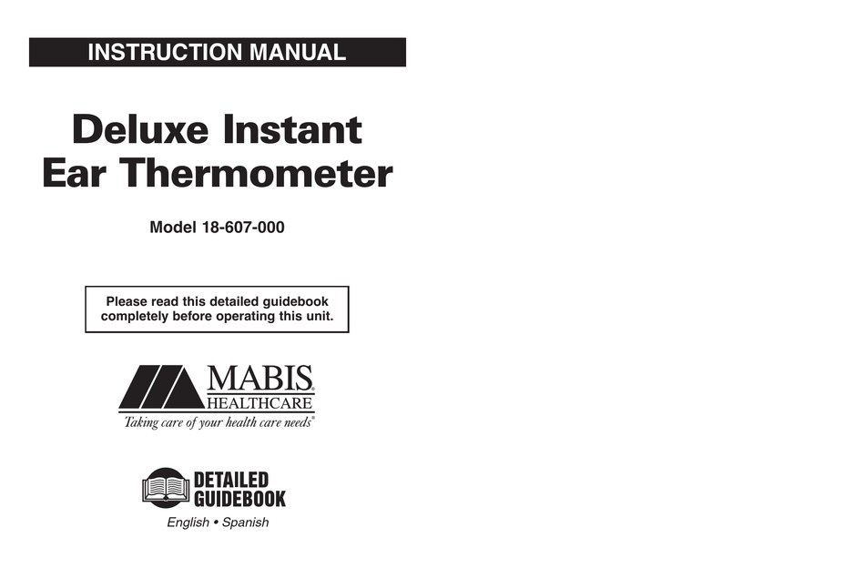 MABIS 18607000 THERMOMETER INSTRUCTION MANUAL ManualsLib