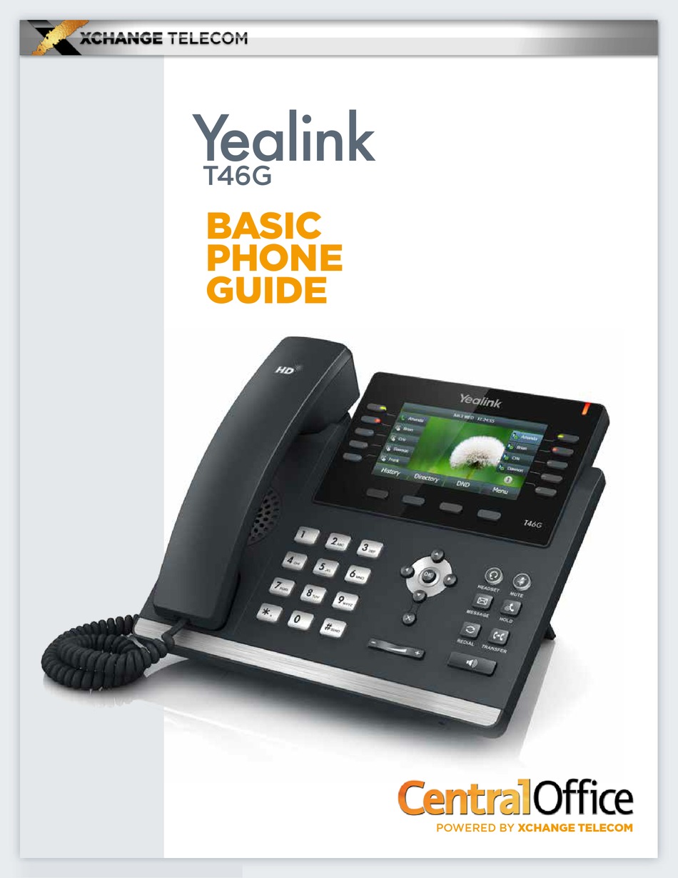 YEALINK T46G TELEPHONE BASIC MANUAL | ManualsLib