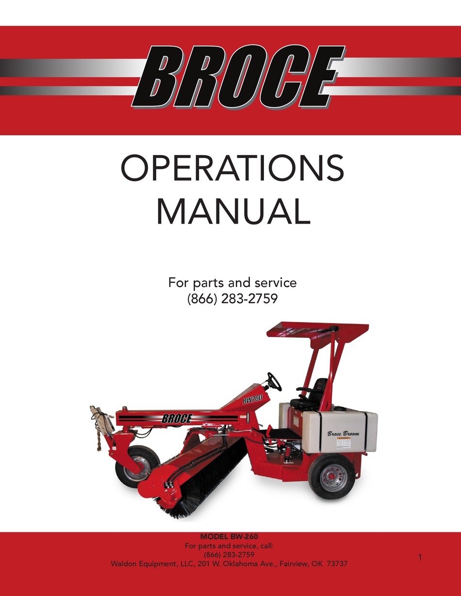 broce broom service manual 250