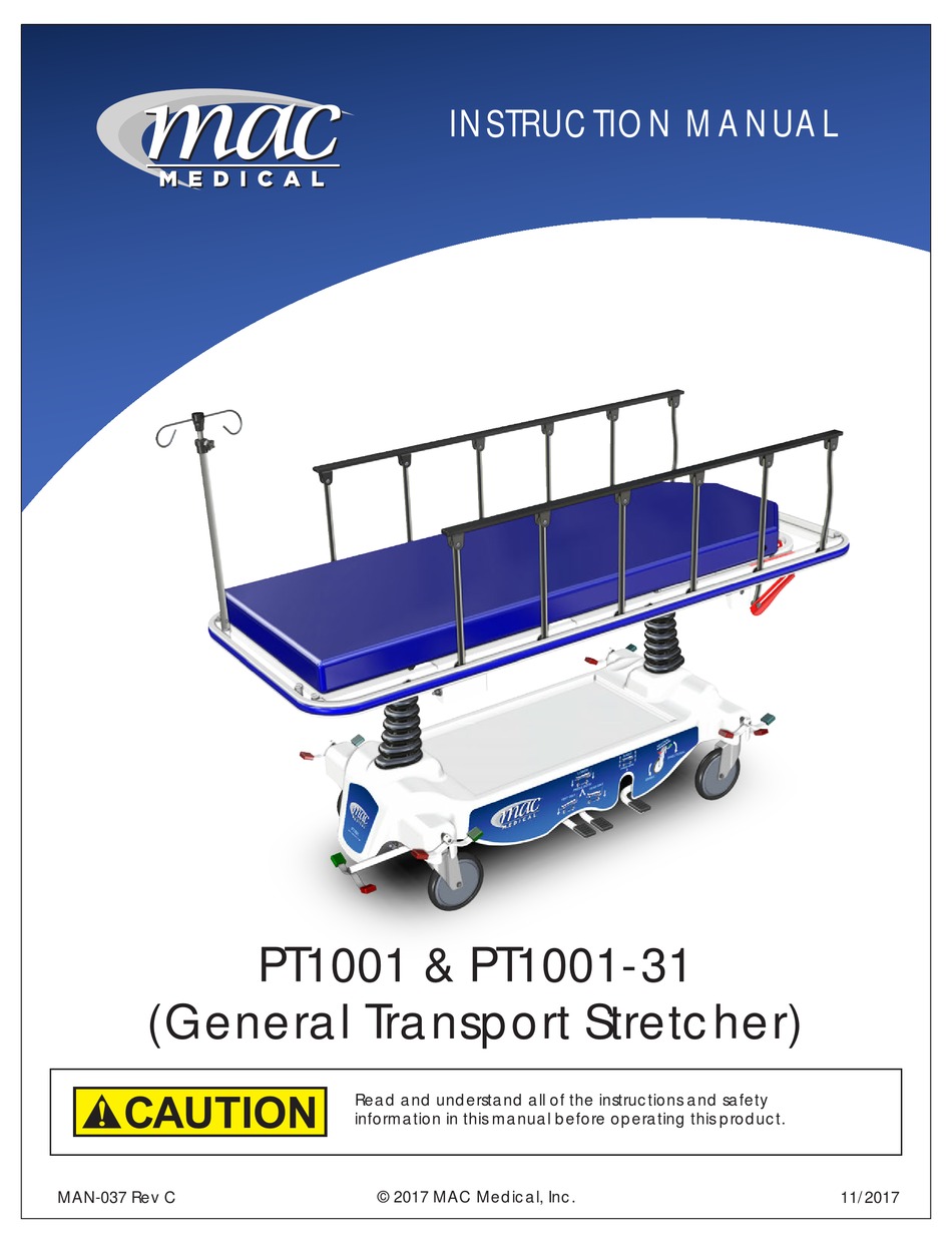 MAC MEDICAL PT1001 INSTRUCTION MANUAL Pdf Download ManualsLib