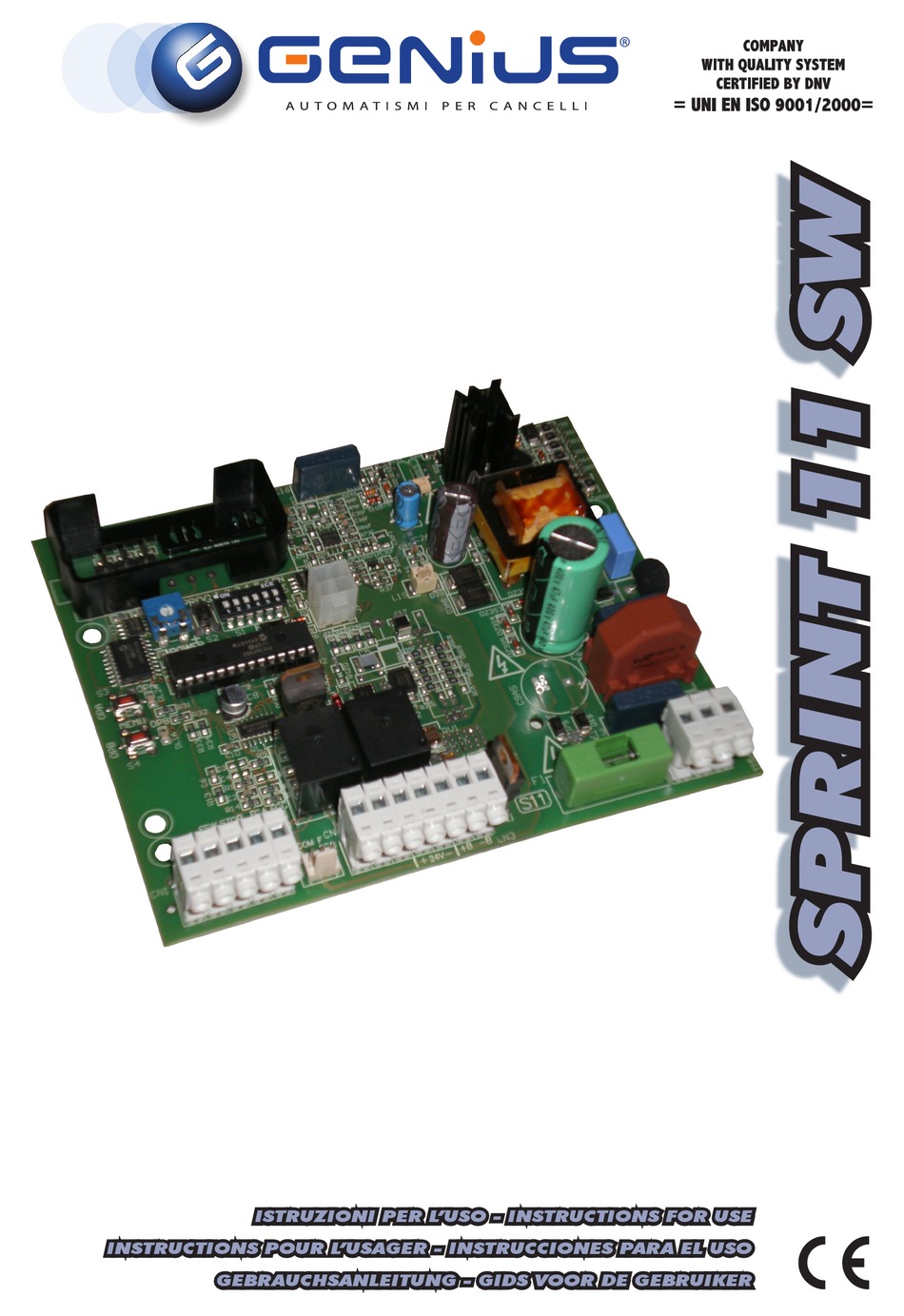 GENIUS SPRINT 11 SW INSTRUCTIONS FOR USE MANUAL Pdf Download ManualsLib