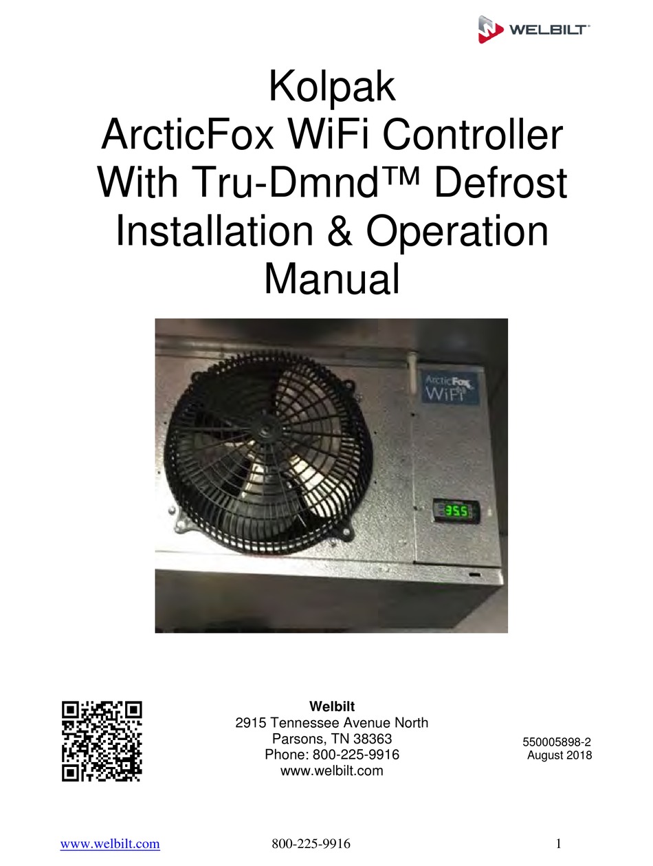 WELBILT ARCTICFOX CONTROLLER INSTALLATION & OPERATION MANUAL | ManualsLib