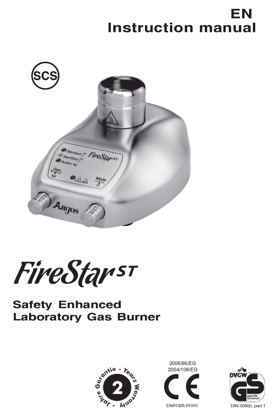 ARGOS FIRESTAR ST INSTRUCTION MANUAL Pdf Download ManualsLib