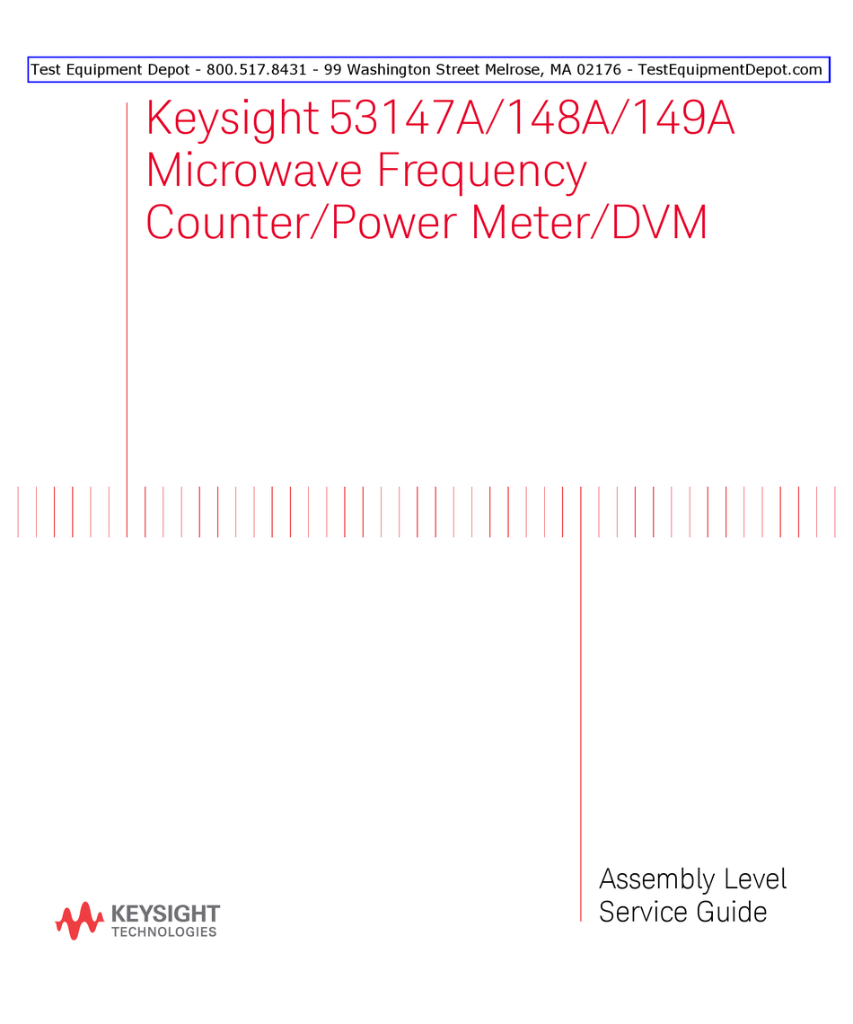 KEYSIGHT TECHNOLOGIES 53147A SERVICE MANUAL Pdf Download ManualsLib